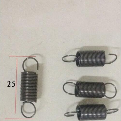 Tension spring with hook contraction Spring steel wire 0.6 Outside diameter 7 Total length 25
