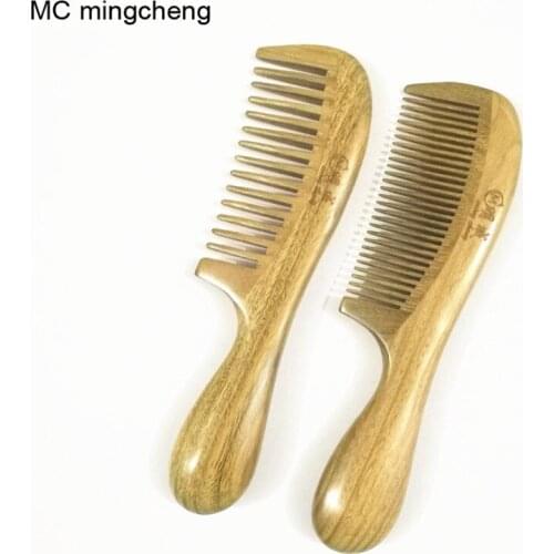 MC Brand Sandalwood Comb Gift Thick Antistatic Natural Hair Makeup Brushes Head Styling Wood Comb Hair Brush Professional