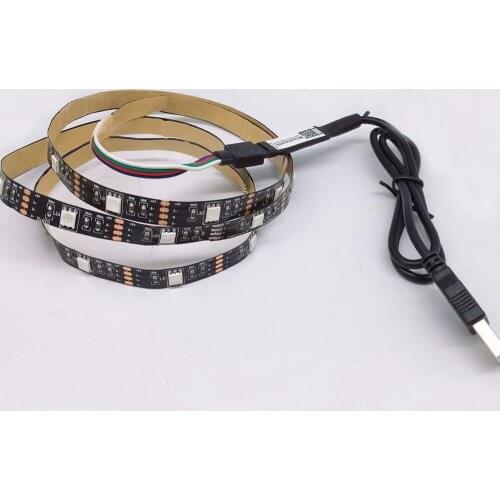 TV Backlight LED Strip Light RGB 5 V USB Power 5050 DC 5V SMD HDTV Desktop PC Screen Lighting 50CM 1M Wifi Bluetooth Controller