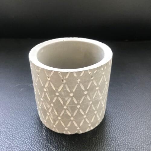 Point-line Connection Design Concrete Silicone Pot Mold for Clay Plaster Mould Diy Handmade Cement Flowerpot Molds
