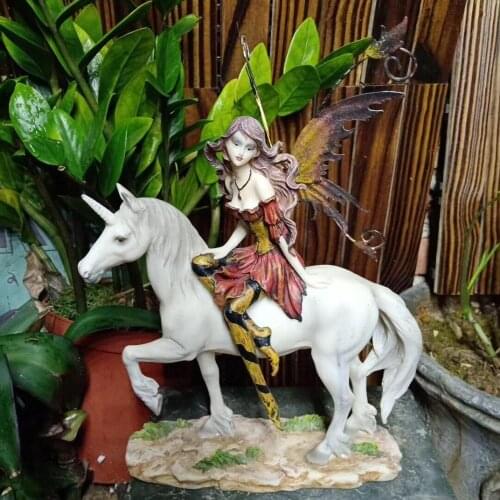 OUTDOOR HOME SMALL ANGEL FAIRY SCULPTURE RESIN ORNAMENTS COURTYARD DESKTOP FIGURINES ACCESSORIES ART CHARACTER GARDEN DECORATION