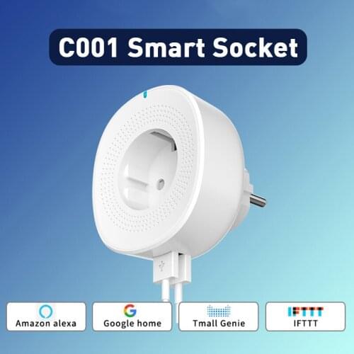 Dual USB Wifi Smart Socket Smart Life/cloud Smart APP WiFi Smart Plug EU Plug APP Control Works With Alexa Google FTTT
