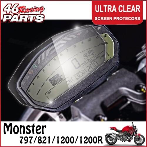 CK CATTLE KING Cluster Scratch Cluster Screen Protection Film Protector For DUCATI Monster 797/821/1200/1200R