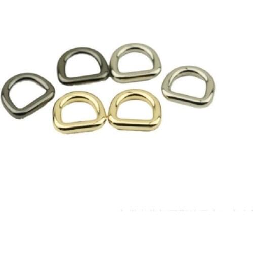 10pcs / 1lot) Luggage Handbag Hardware Accessories Shoulder Strap Link Seamless D Buckle Bag Hook