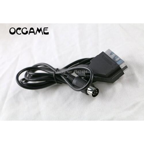 OCGAME Wholesale 1.8m RGB Scart Cable for Sega for Genesis 1 for Mega Drive MD NTSC version C-pin 20pcs/lot
