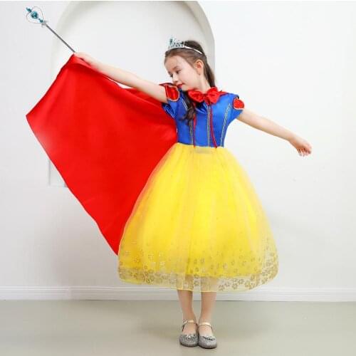 2020 Children Girl Snow White Dress for Girls Prom Princess Dress Kids Baby Gifts Intant Party Clothes Fancy Teenager Clothing
