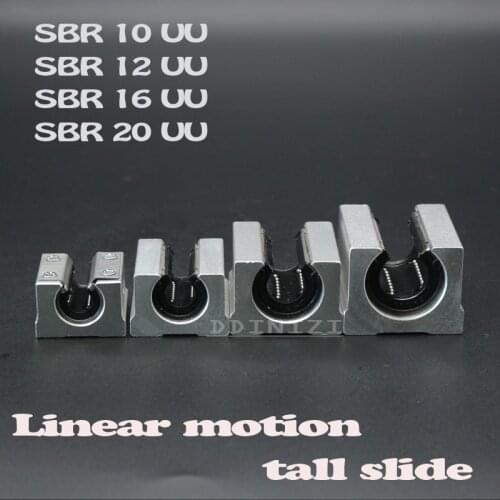 4pcs/lot Free shipping SBR16UU SBR12UU SBR13UU SBR20UU SBR12LUU 16mm Linear Ball Bearing Block CNC Router SBR16 linear guide 3D