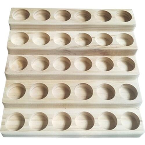5 Tier Wooden Essential Oils Storage, Organizer Display Stands Rack Holder for