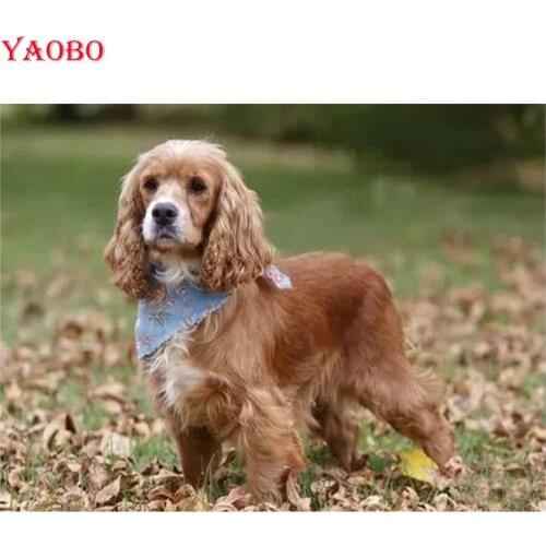 5D DIY Diamond Painting British cocker spaniel 3D Full Square/Round resin Diamond Embroidery Cross Stitch mosaic decor painting