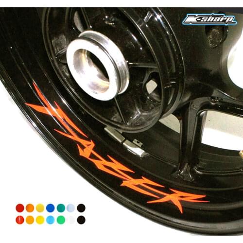 8 X custom inner rim decals wheel reflective sign Stickers stripes Fit YAMAHA FAZER