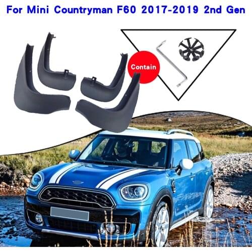 Car Accessories For Mini Countryman Cooper F60 2nd Gen 2017-2018 Mudguards Splash Guards Fender Mudflaps Car Fender Mud Flaps
