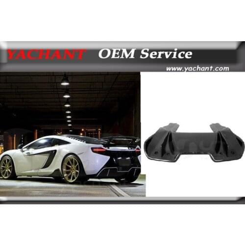 Car-Styling Auto Accessories Dry Carbon Fiber Rear Bumper Diffuser Fit For 2011-2014 MP4 12-C DM Velocita Style Rear Diffuser