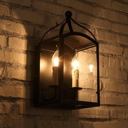 Free Shipping!Loft style American Vintage Retro industrial Wall lamps for Foyer/hotel/bedroom/hallway/aisle;Retro art deco Lamps