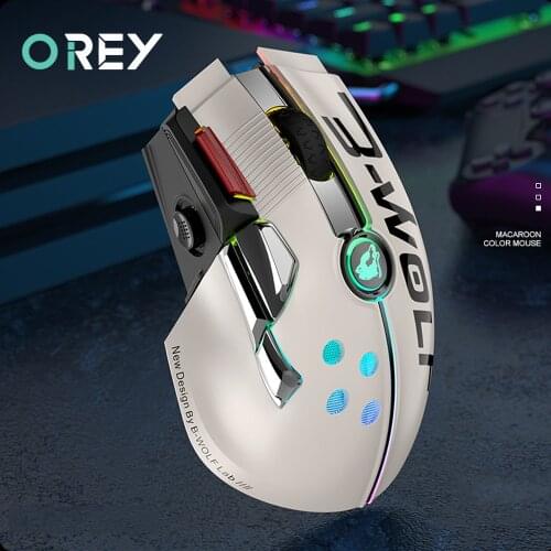2.4G Wireless + Wire Mouse Gamer Rechargeable Magic Silent RGB Ergonomic Gaming Mouse For PC Gamer Laptop Computer Mause Mice