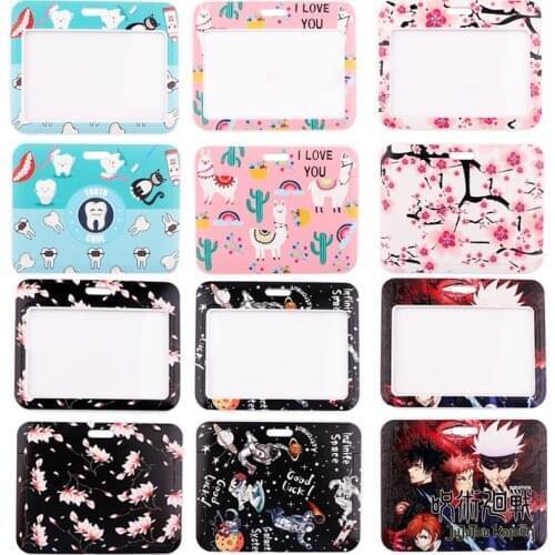 BH1536 Blinghero Cartoon Cherry Blossoms Astronaut Neckband Lanyard Key ID Card Gym Mobile Phone Strap Multifunction Decoration