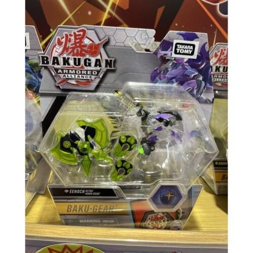 Takara Tomy Bakuganes Armored Alliance Boys Toy Eenoch Ultra Baku Gear Deformed Burst Ball Monsters Animal Model Kids Gift Green