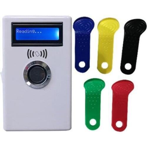 1set LCD Screen TM rfid Copier duplicator DS-1990A ibutton reader 125KHz EM4305 EM4100 RW1990 TM1990B card duplicate keys