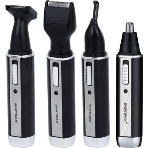 Electric nose hair trimmer mens Mini razor 4-in-1 multi-functional set for sideburns and eyebrows usb rechargeable Home