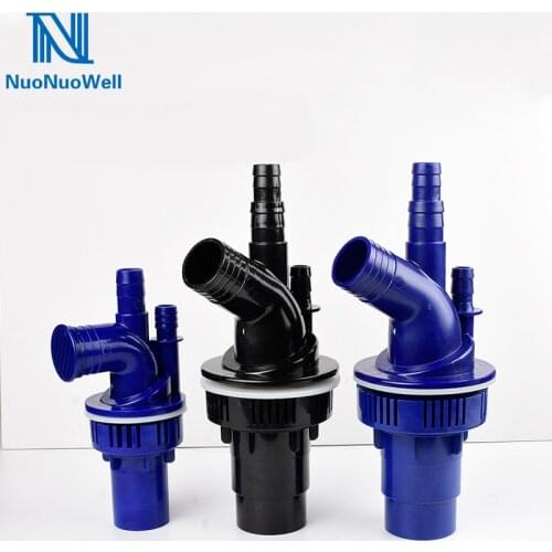 NuoNuoWell Triple Overflow Pipe Fittings Aquarium Bottom Filter Drain Connector 40mm/50mm Outlet Available