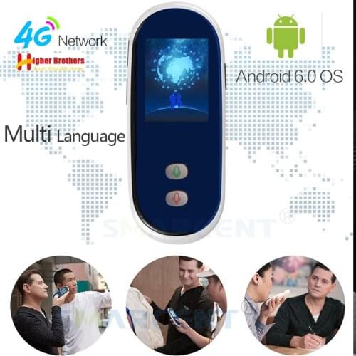 Voice Translation 4G SIM Smart Portable Translator 35 Language Translation Real Time Translator 2.4 inch Screen WIFi Android 6.0