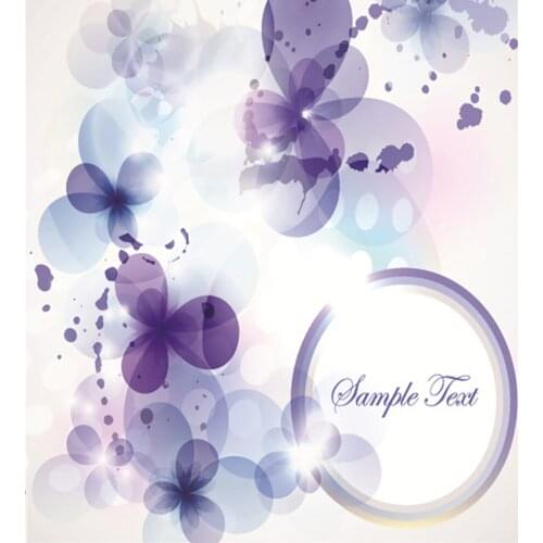 VinylBDS Backdrops Simple Clover Flower Kate Wedding Photography Flower Backdrops
