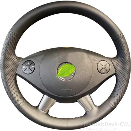 Alcantara Leather steering wheel cover For Mercedes-Benz B200 GL450 ML500 ML350 R500 hand-stitch 2009 2010 Auto Interior Parts