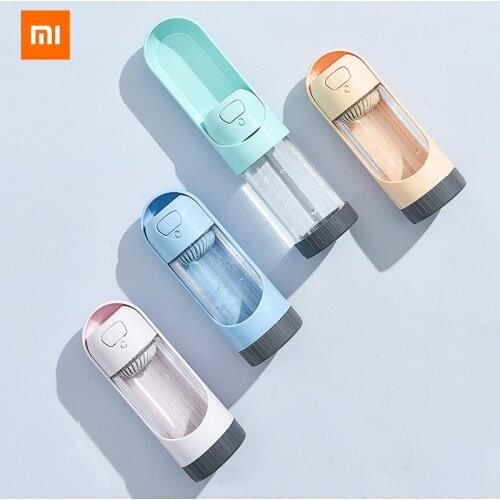 Lightweight Pet Cat Dog Water Bottle Feeder with Filter Leak Proof Lock Drinking Bowl Dispenser Food Grade Material Xiaomi