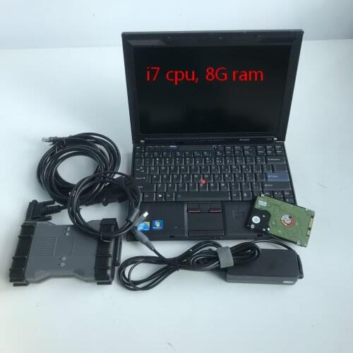 MB star c6 SD C6 Used laptop X201 i7 CPU 8G ram + DoIP Multiplexer Interface Software V09/2020 for sd c4 c5 Auto diagnostic tool
