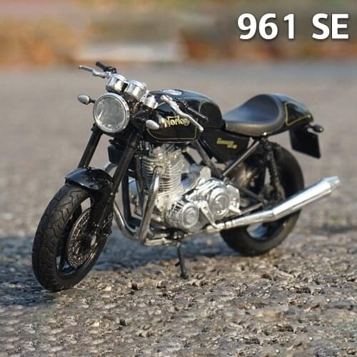 1:18 Norton Commando 961 SE Racing Motorcycles Simulation Alloy Motorcycle Model Shock Absorbers Collection Toy Car Kid Gift