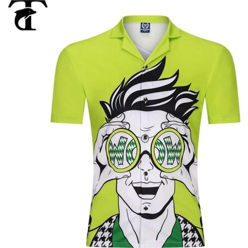 2020 Japanese Style Animation Cool Summer Men Shirt Hip Hop Casual 3D printed Short Sleeve Beach Streetwear Top Clothing Camisa