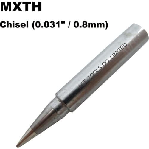 10 PCS Weller MXTH Soldering Tips Chisel 0.8mm Replacement Fit WSD71 WSDT1 WP70 Station Iron Nozzle Pencil Handle Welding Bit