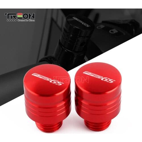 New LOGO F750GS For BMW F750GS F 750 GS 2018 2019 Motorcycles 2Pcs CNC Mirrors Hole Plug Screws Caps Cover Bolts