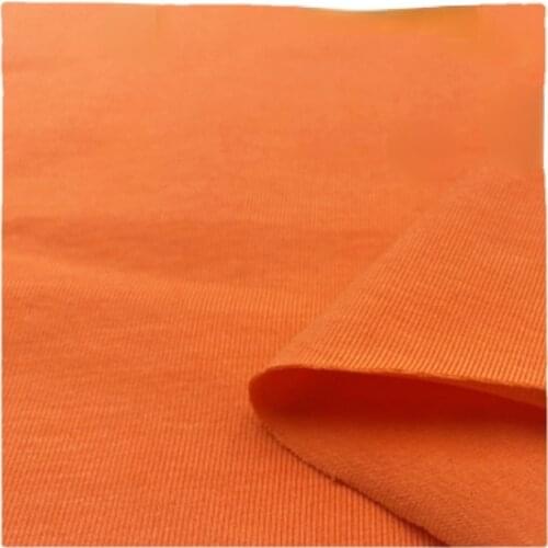 Width 68'' Solid Color Fashion Comfortable High Grade Elastic Lycra Cotton Fabric By The Yard For T-Shirt Pants Material