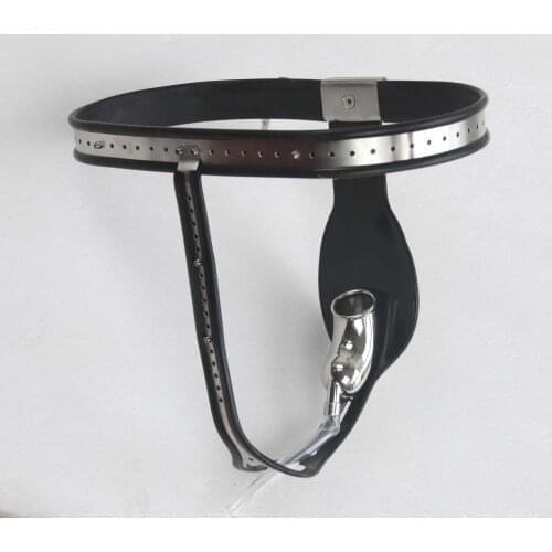 T Shape stainless steel male chastity belt adjust able size sex bandage pants sex toys Drop shipping