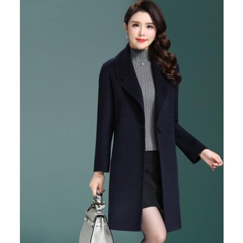 Wool Coat Female Autumn Winter Womens Coats 2020 Double-side Wool Women Jacket Overcoat chaquetas para mujer New