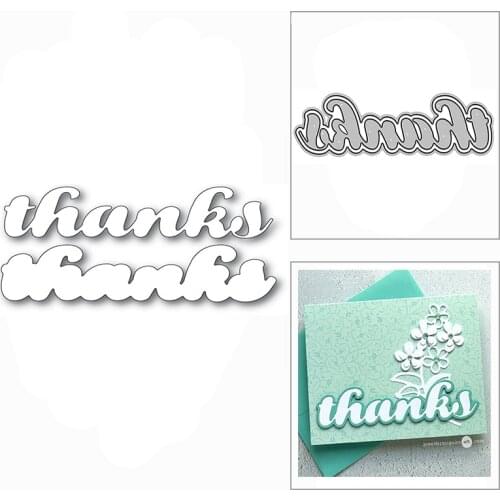 New Thanks Luscious Script Words 2020 Metal Cutting Dies for Scrapbooking Paper Decor and Card Making Embossing Craft No Stamps