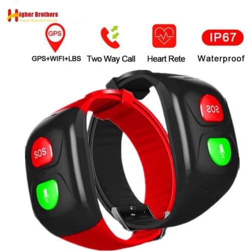 Smart GPS Bracelet GPS WIFI Watch Elderly Men Student Wristband SOS Remote Heart Rate Voice Monitor Care Parent Phone Smartwatch