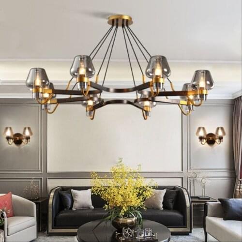 Modern led stone chandelier hanging lamp light fixtures pendant lights commercial lighting dining room living room