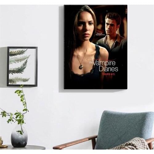 5D DIY full square/round diamond painting vampire diary poster diamond embroidery cross stitch home decoration children gift