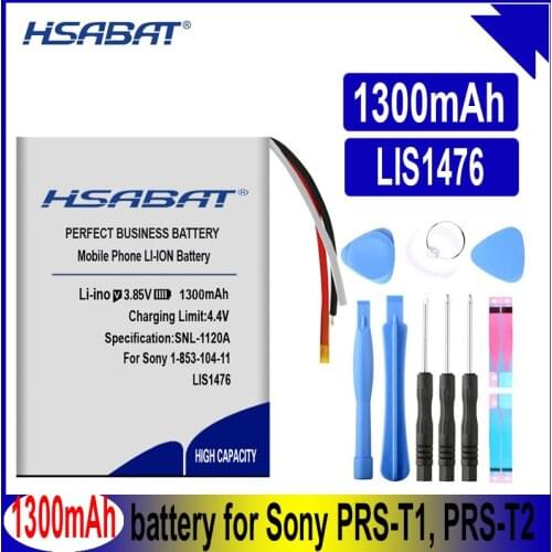 HSABAT LIS1476 1300mAh Battery for Sony 1-853-104-11 LIS1476MHPPC(SY6) PRS-T1 PRS-T2 PRS-T3 PRS-T3E PRS-T3S Batteries