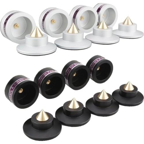 40GD 4Pcs Aluminum Shockproof Spike Pads Isolation Stand Feet for audiocrast IF03S/IF03B Amplifier Speaker Turntable Player