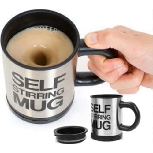 400ml Automatic Self Stirring Mug Coffee Milk Mixing Mug Stainless Steel Thermal Cup Electric Lazy Double Insulated Smart Cup
