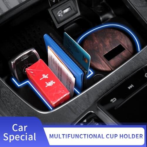 Car Center Console Cup Hoder Replacement Storage Box for C E GLC W205 W213 W253 Phone Card Organizer Accessories