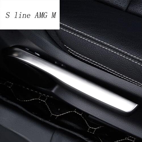 Car Styling Seat adjust Knob panel Cover Sticker Trim For Mercedes Benz A GLA CLA Class W176 X156 C117 Interior Auto Accessories