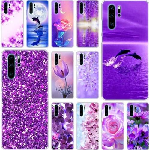 Hot Infinity on purple Silicone Phone Case for Huawei P50 P40 Pro P30 Lite P20 Pro P8 Lite 2017 P Smart Z 2020 2021 Soft Cover