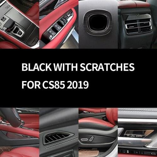 Black item for changan CS85 2019 Interior gear panel Glass switch control Air outlet Decorative frame