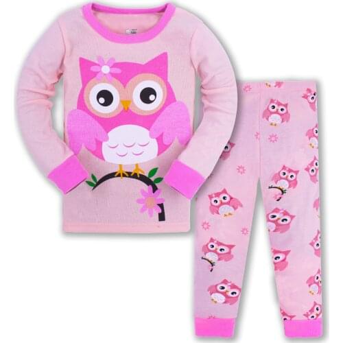 Kids Pajamas Cartoon Pyjama Girls Cute Cotton Sleepwear Clothes Lovely Pjs
