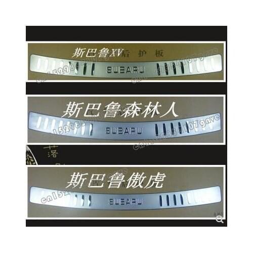 For Subaru XV 2012-2017 outback 2010-2014 Car styling Stainless Steel Rear Bumper Protector Sill Trunk Tread Plate Trimc
