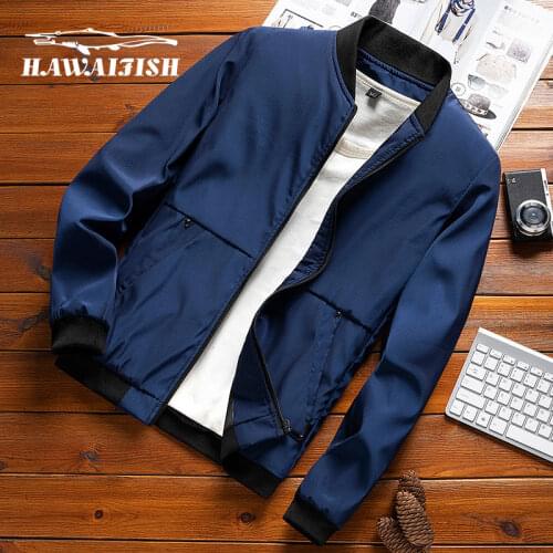 Hawaifish brand Mens jacket spring and autumn new Korean version casaco masculino 2021 high quality casual manteau homme