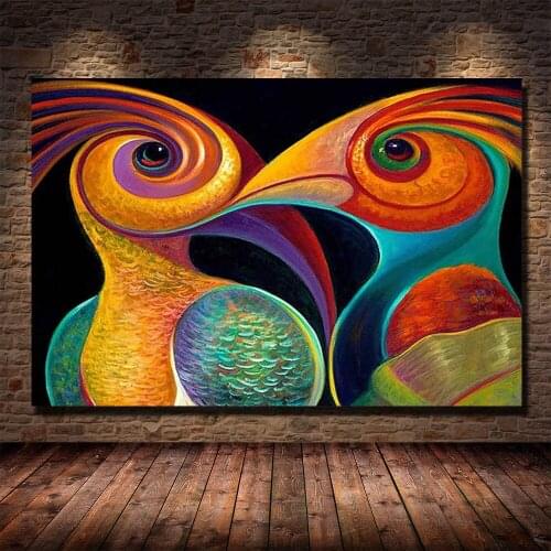 Colorful Abstract Bird 5d diy diamond painting Full square cross stitch embroidery Hanging wall art sticker Home Decor Gift